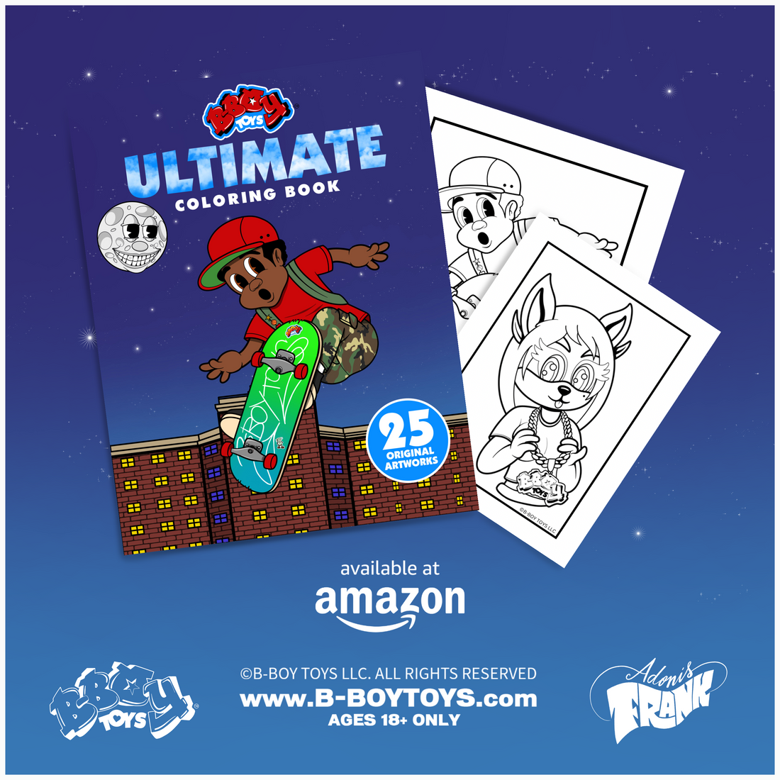 B-boy Toys Releases First Hip-hop Inspired Coloring Book.