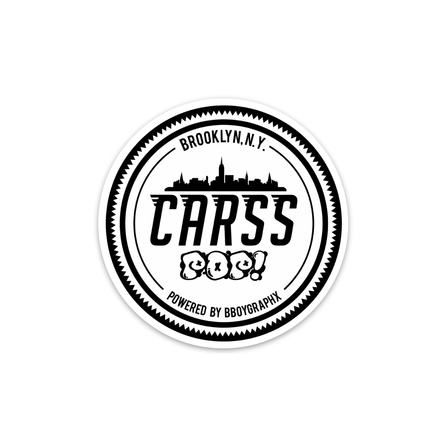 CarSs Pop Logo Sticker